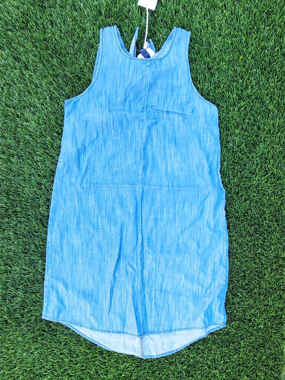 Light Blue Denim Shift Dress